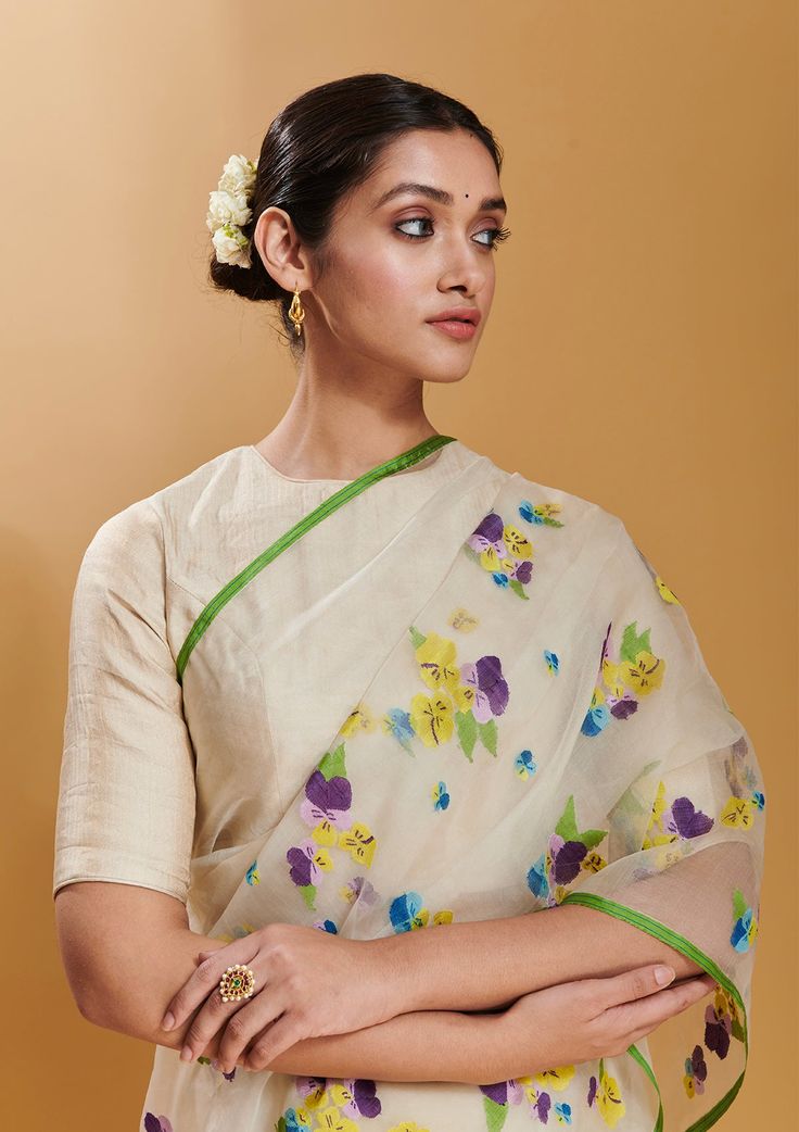 Prism charm: Chiffon Saree